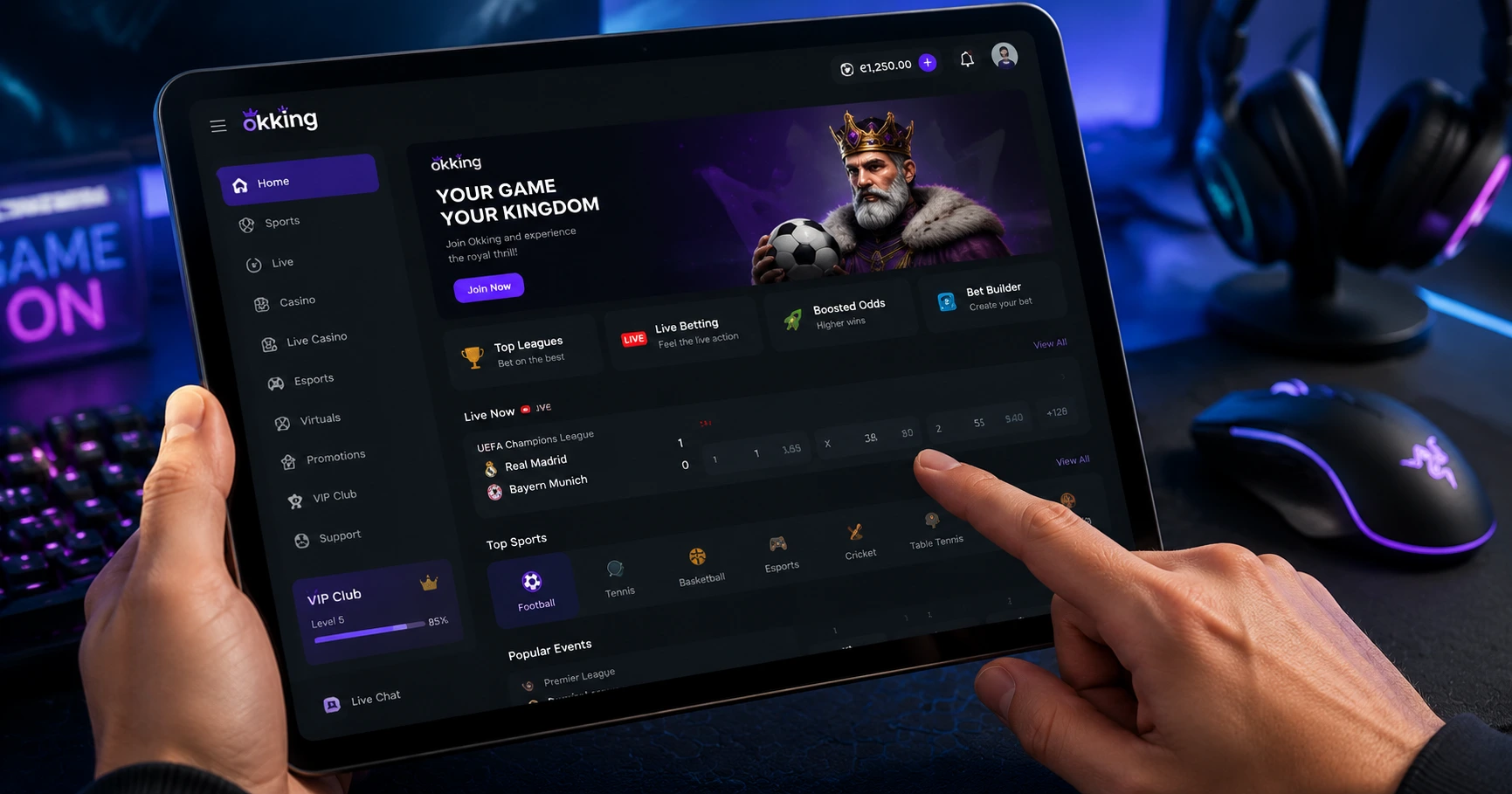 Khám phá okking app: Ứng dụng hàng đầu cho người đam mê cá cược - image 2